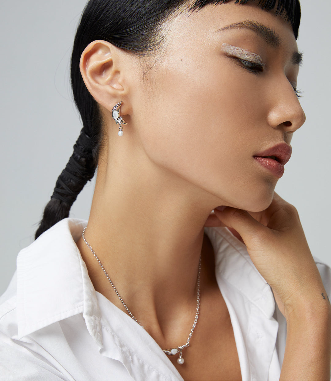 Earring Moon Heart