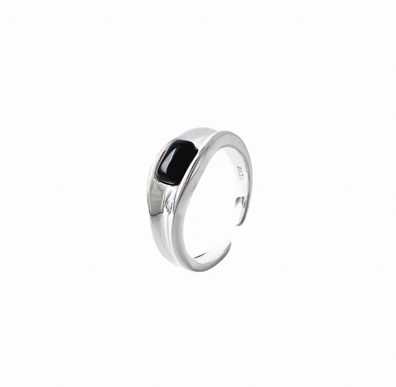 Ring Black Agate