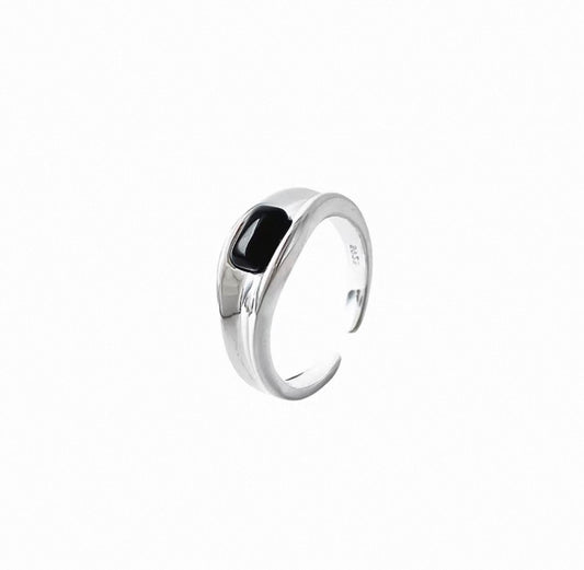 Ring Black Agate