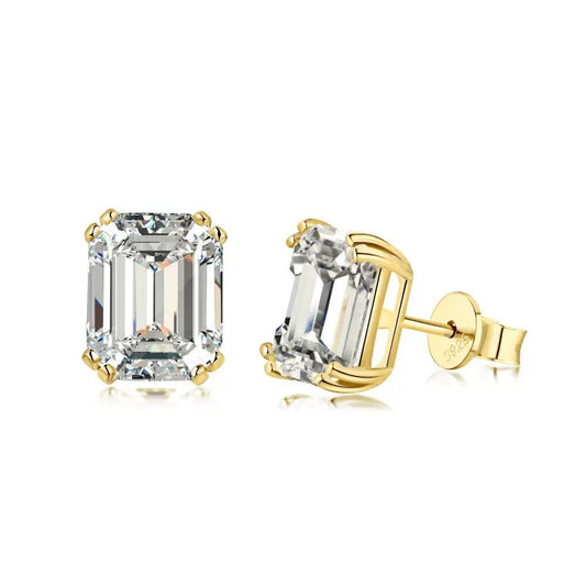 Earring Emerald Cut